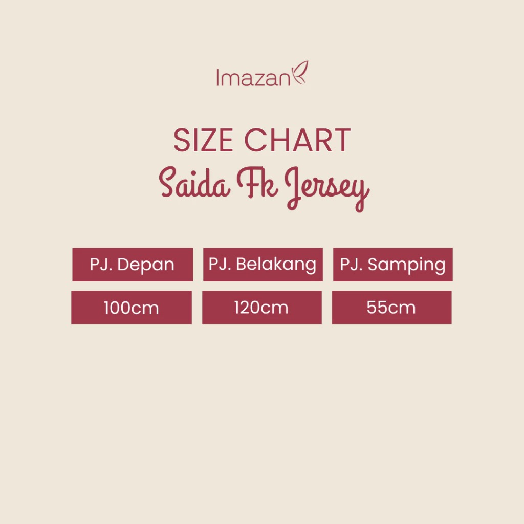 Imazan Saida French Khimar Instan Syari Jumbo Jersey 4 in 1