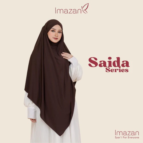 Imazan Saida French Khimar Instan Syari Jumbo Jersey 4 in 1