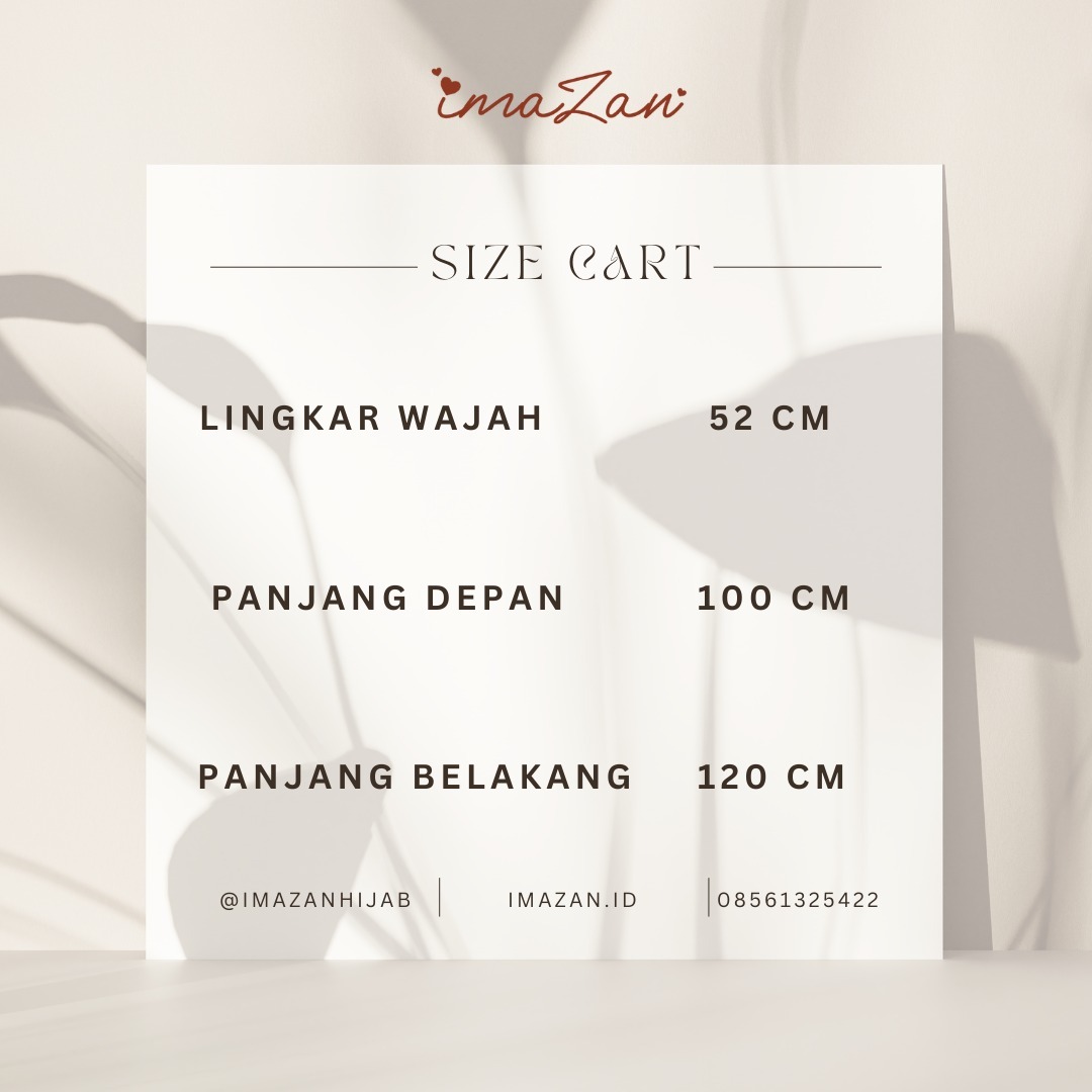 IMAZAN Hijab Dagu Malaysia Jumbo Jersey Ayra Series