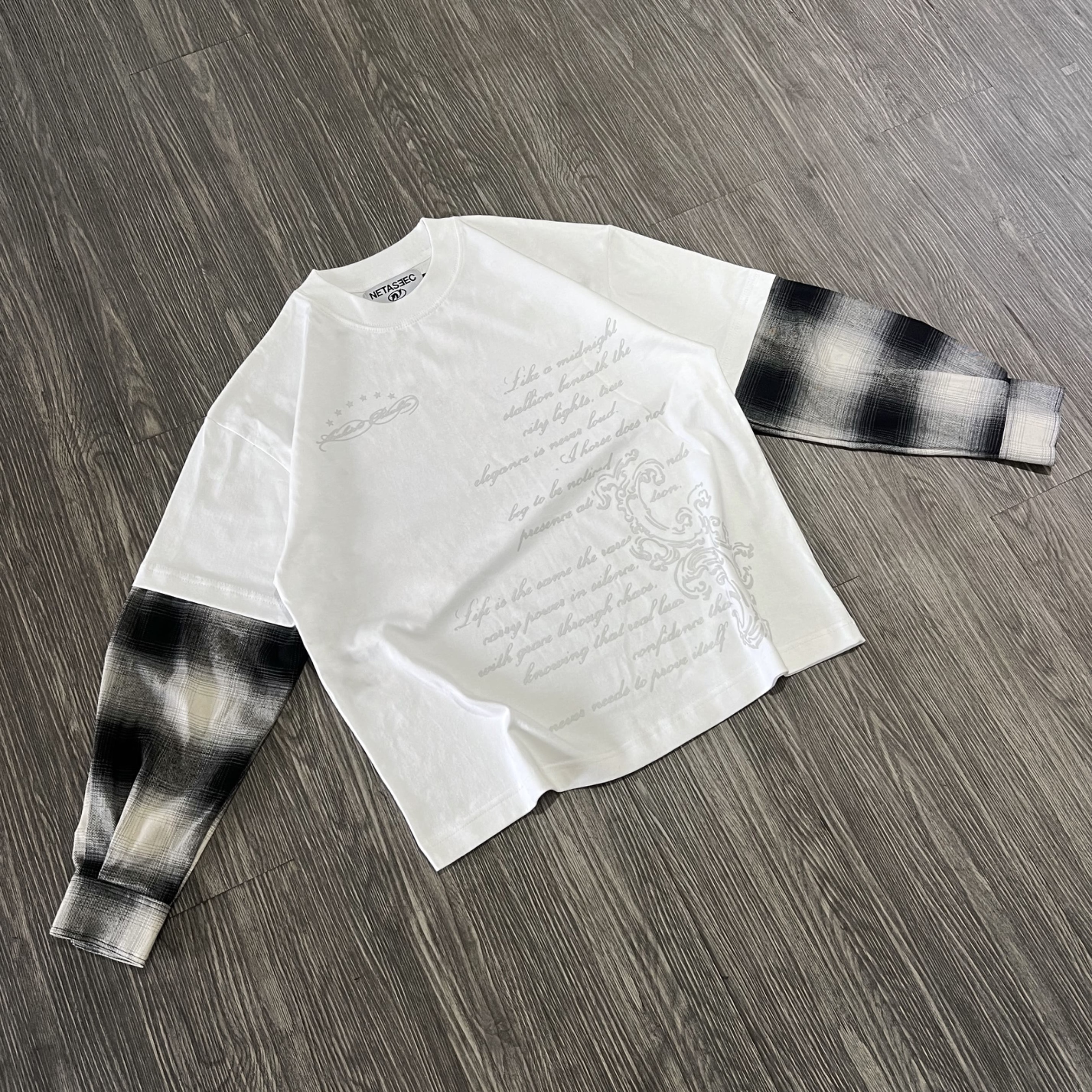 DOUBLE LAYER FLANNEL T-SHIRT NETASEEC - ARCHIVE REALM