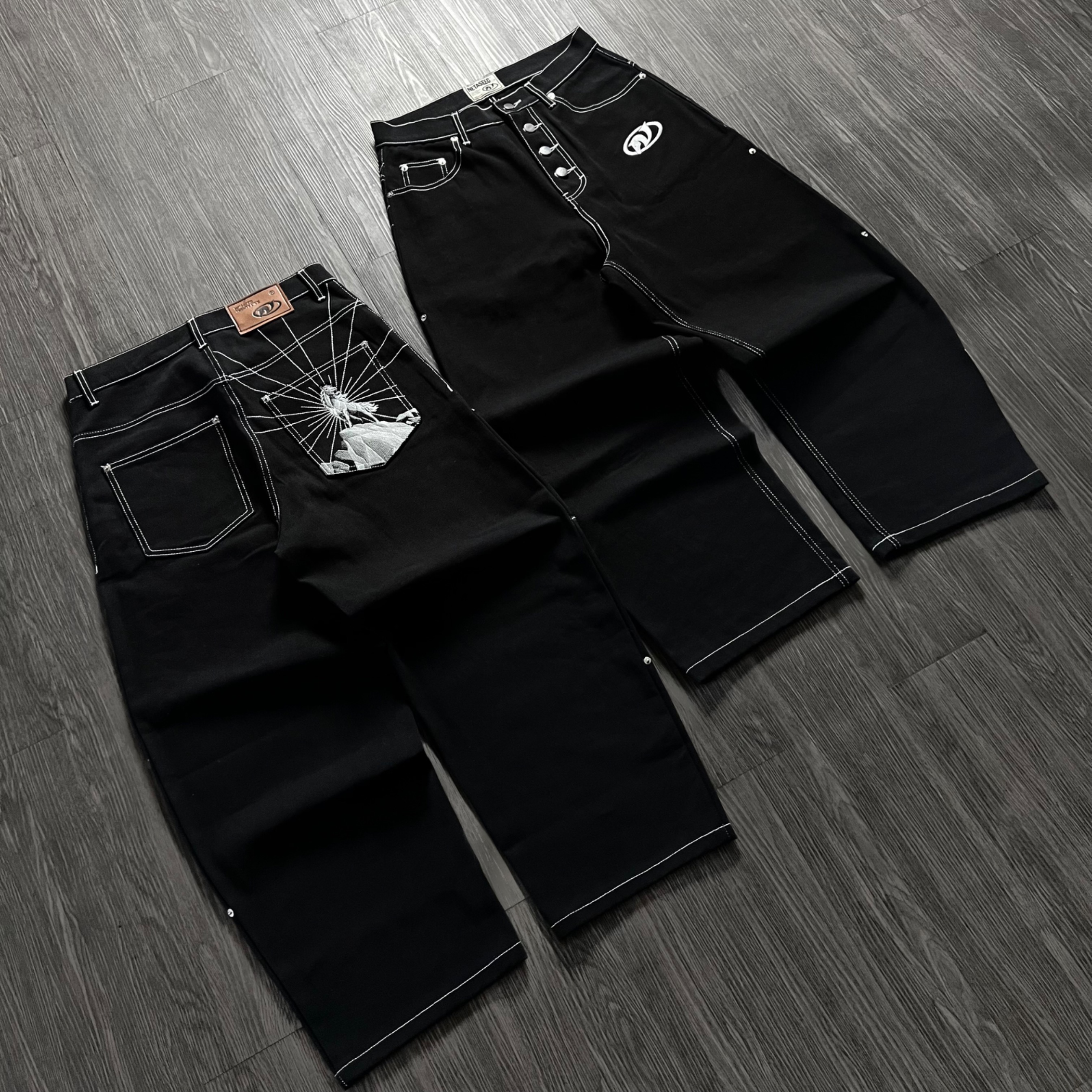 RAW DENIM BAGGY PANTS NETASEEC - SIGNA