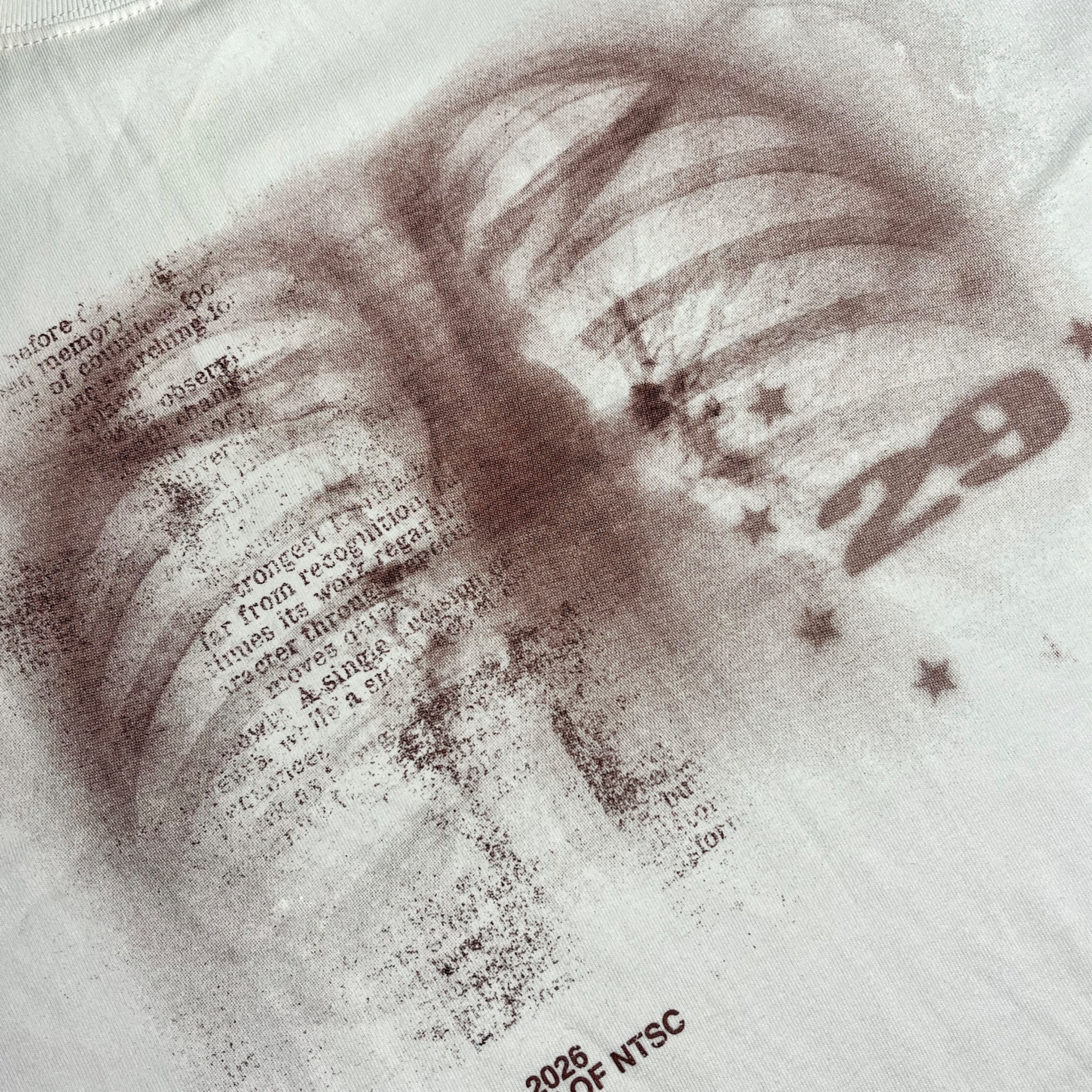 BOXY LONGSLEEVE T-SHIRT X-RAYS - NETASEEC "DAILY SERIES"