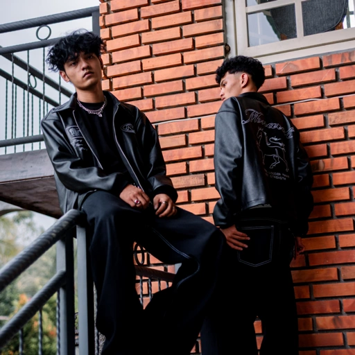 Image of LEATHER JACKET NETASEEC - MONARCH