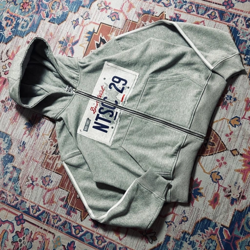 Image of BOXY HOODIE ZIP NETASEEC - DISTRICT