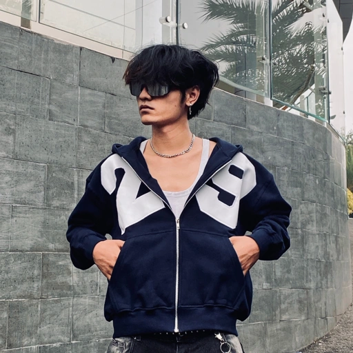 Image of BOXY HOODIE NETASEEC - 29CLUB NAVY