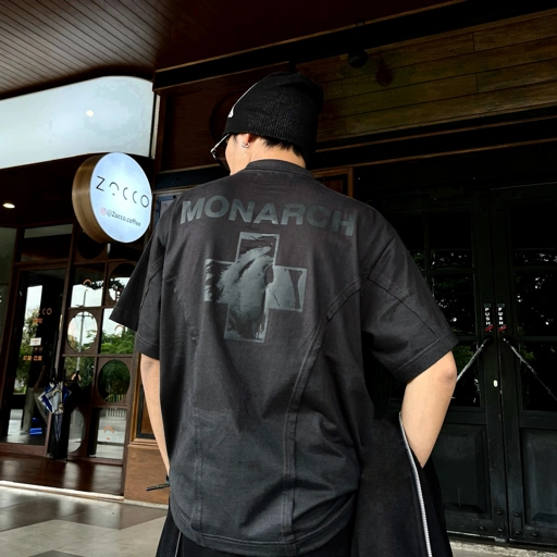 Image of BOXY OVERSIZED TEE NETASEEC - MONARCH