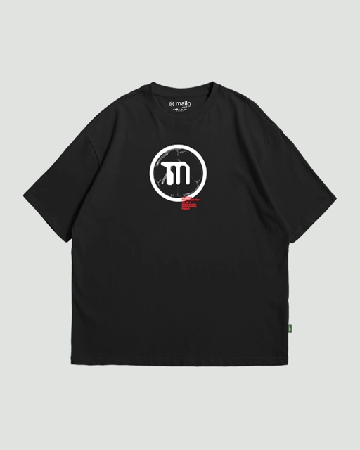 Image of Mailo - Oversized Tshirt Disorder Black