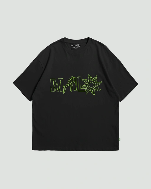 Image of Mailo - Oversized Tshirt Baja Black