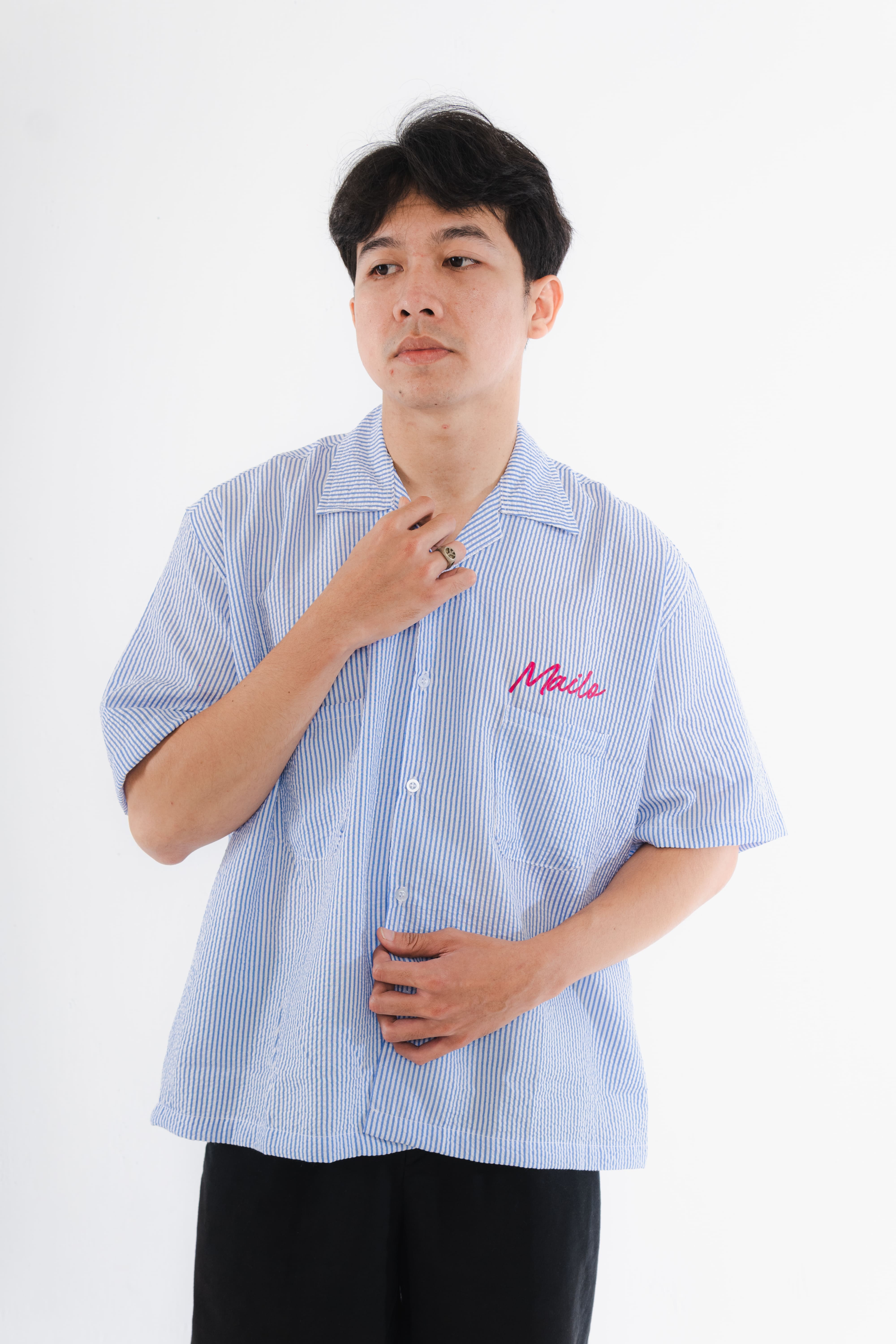 Mailo - Oversized Stipped SeerSucker Line Modular