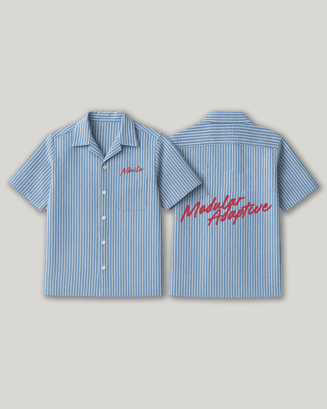 Mailo - Oversized Stipped SeerSucker Line Modular