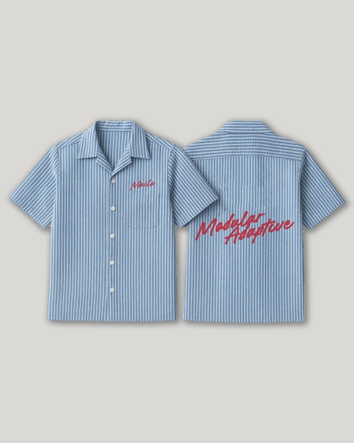 Image of Mailo - Oversized Stipped SeerSucker Line Modular