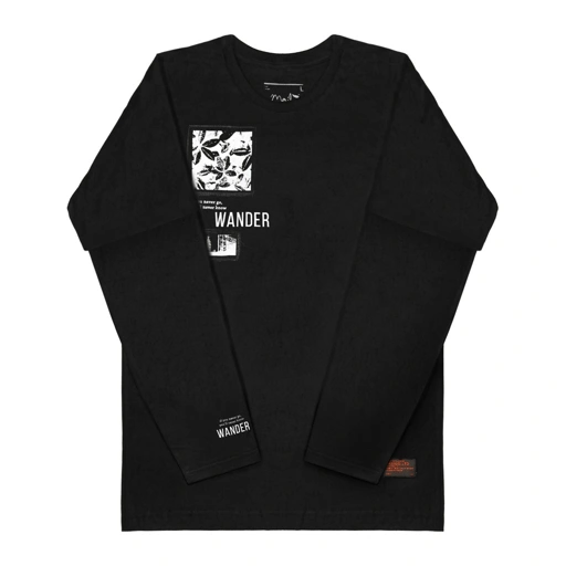 Image of Mailo Tshirt Doublesleeve Black Rogue