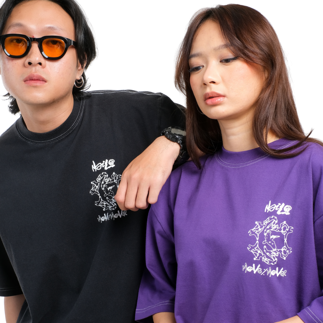 Mailo Pelican Tees - Black Bleach