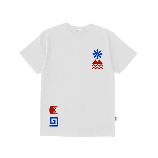 Image of Mailo - Regular T-Shirt Aztec White