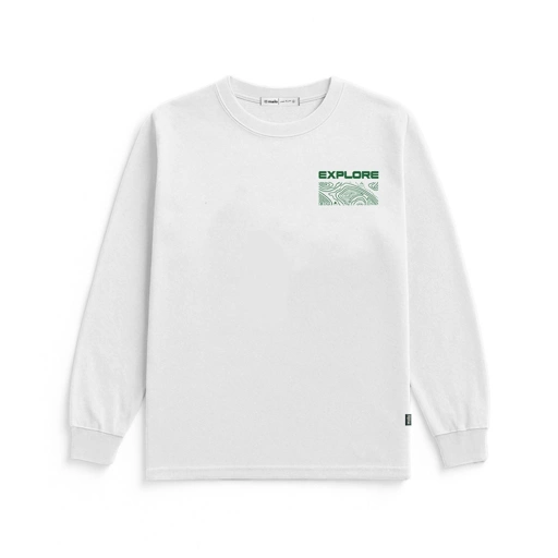 Image of Mailo Longsleeve  White Explore