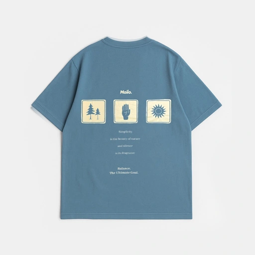Image of Mailo Oversized T-Shirt Blue Balance