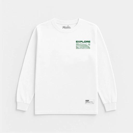 Image of Mailo Longsleeve White Explore