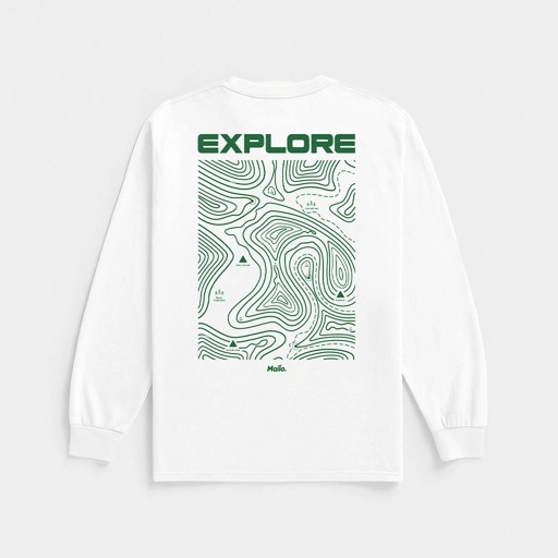 Image of Mailo Longsleeve White Explore