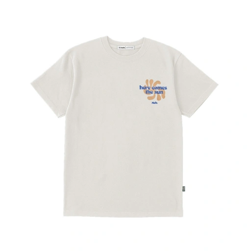 Image of Mailo Regular T-Shirt Broken White Here Comes the Sun