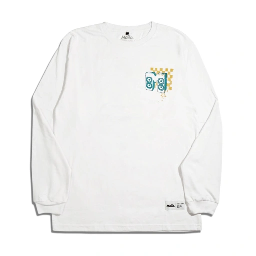 Image of Mailo Longsleeve White Boombox