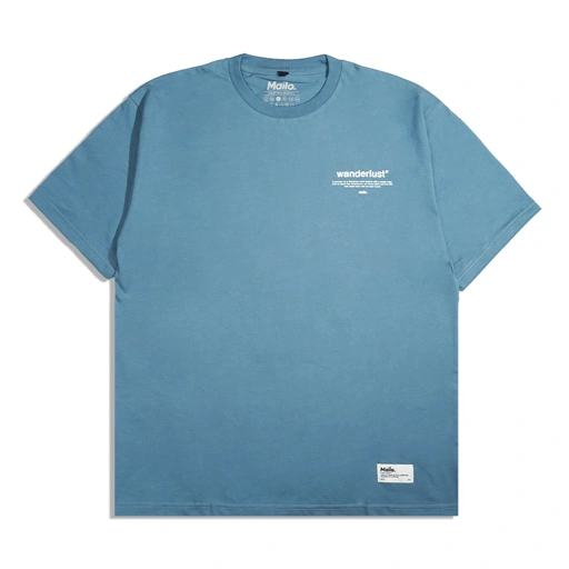 Image of Mailo Oversized T-Shirt Mineral Blue Odyssey