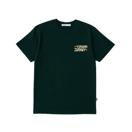 Image of Mailo Regular T-Shirt Green Bottle YOJ Flame