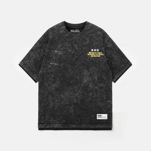 Image of Mailo - Overzised Tshirt Washing Bury Black