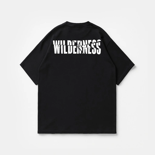 Image of Mailo Oversized T-Shirt Black Wilderness