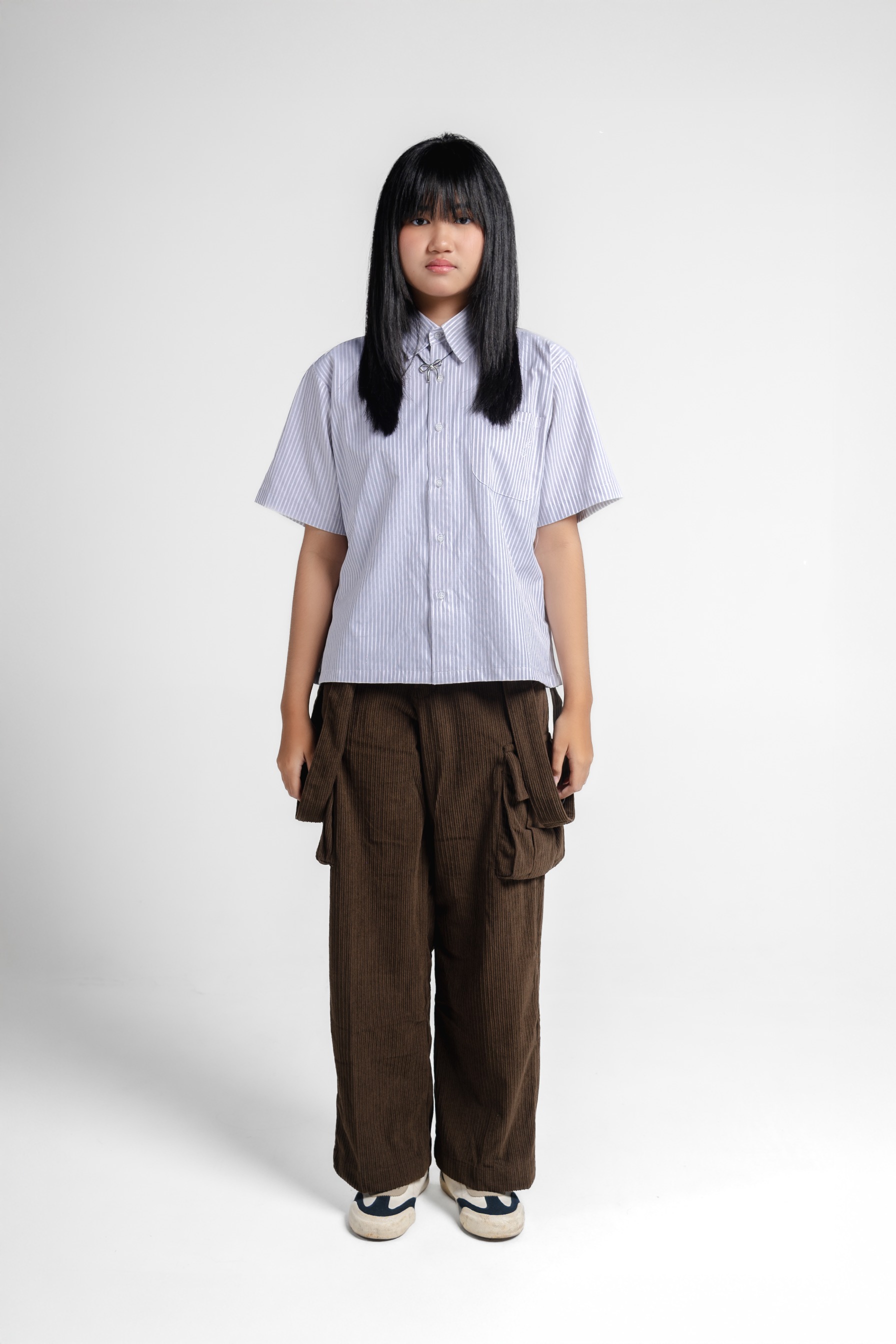 RWYA - Grace Unfold Boxy Striped Shirt