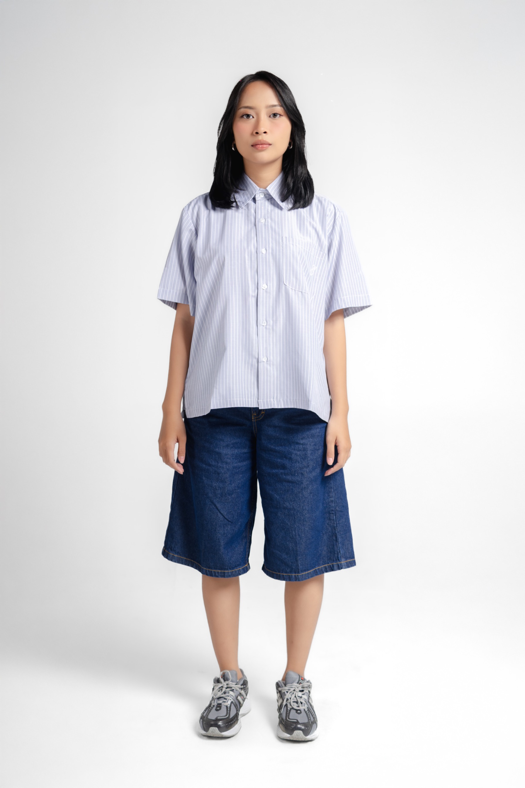 RWYA - Mentally Unstable Boxy Striped Shirt v2