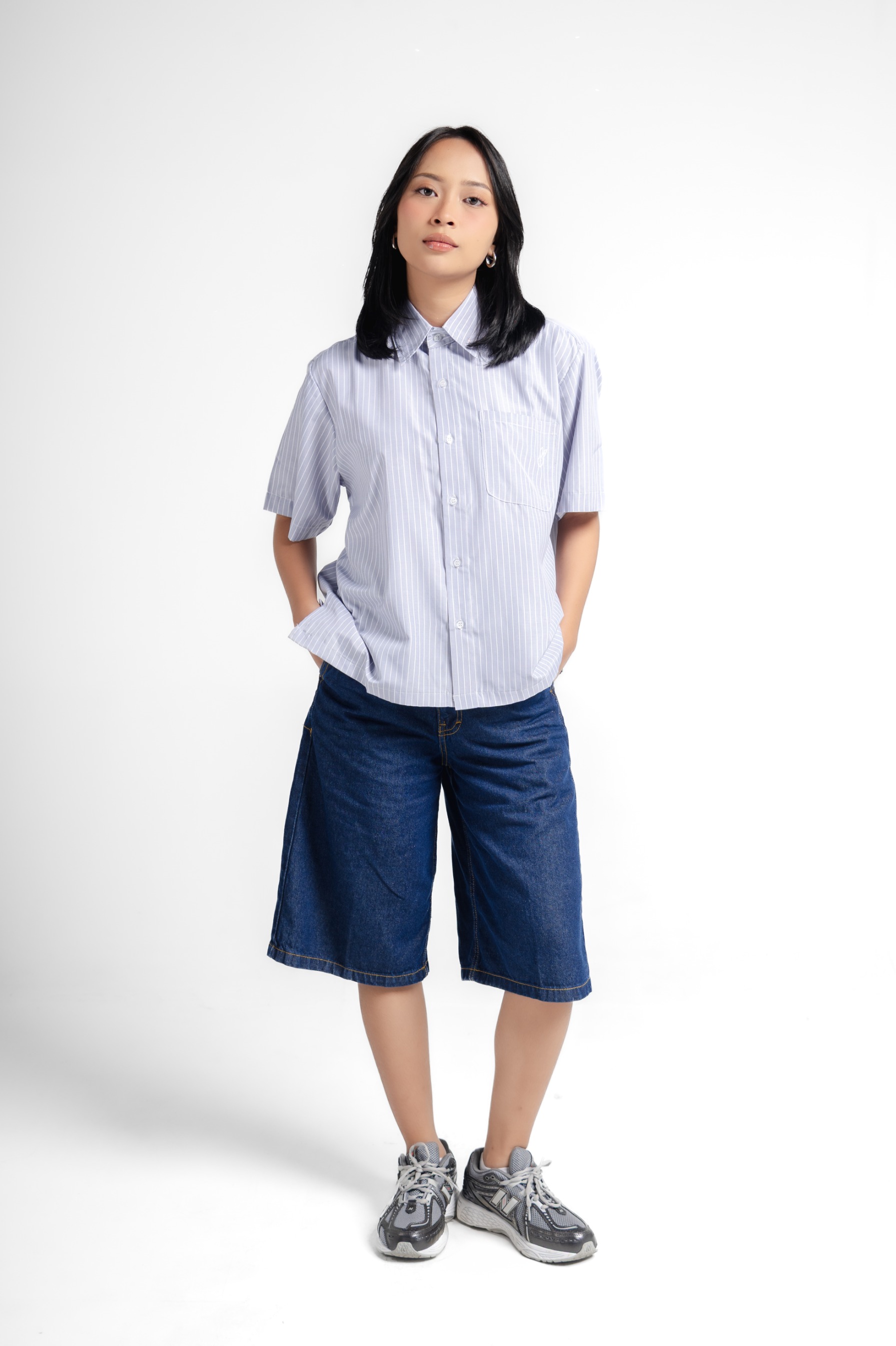 RWYA - Mentally Unstable Boxy Striped Shirt v2