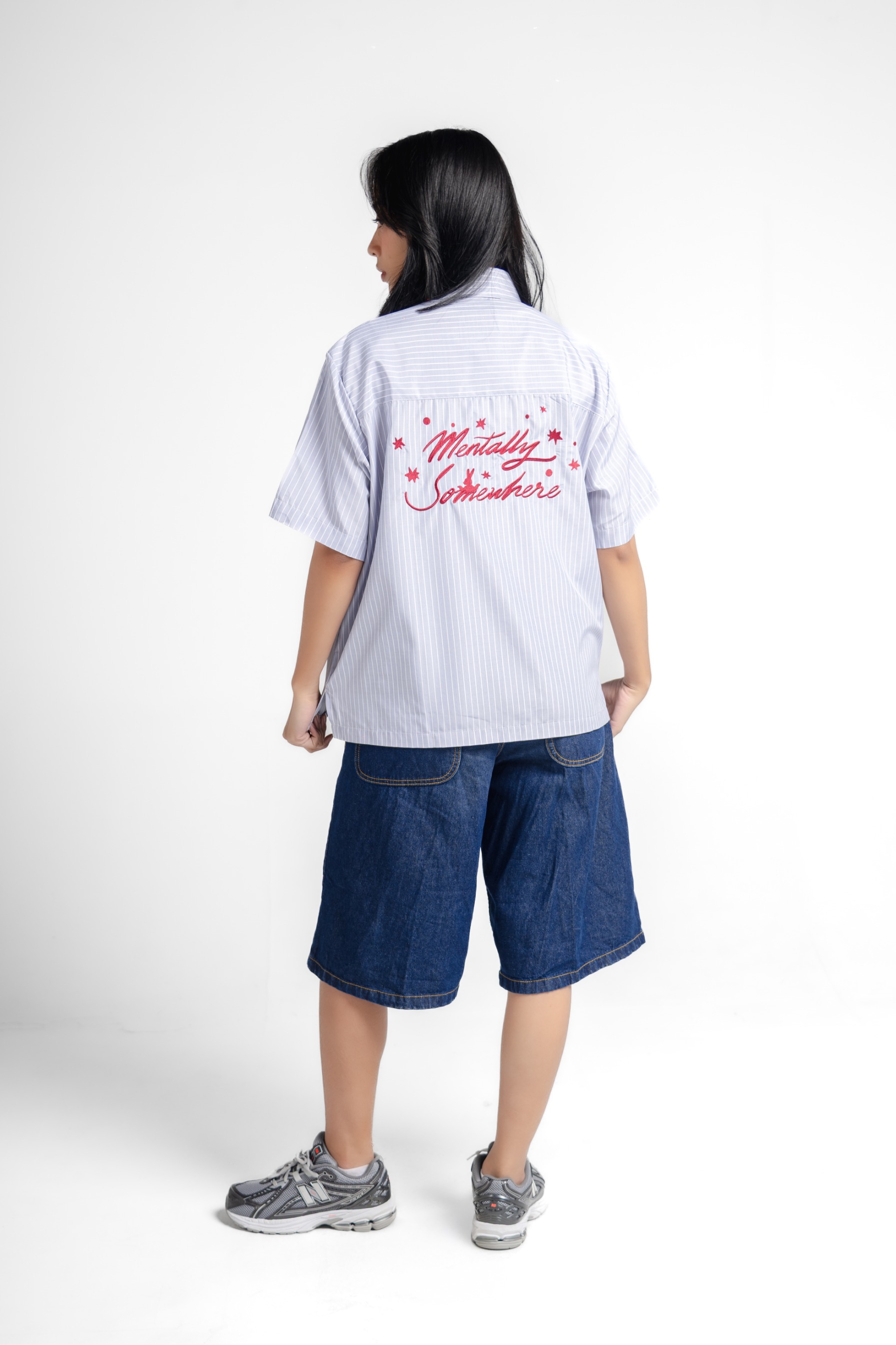 RWYA - Mentally Unstable Boxy Striped Shirt v2