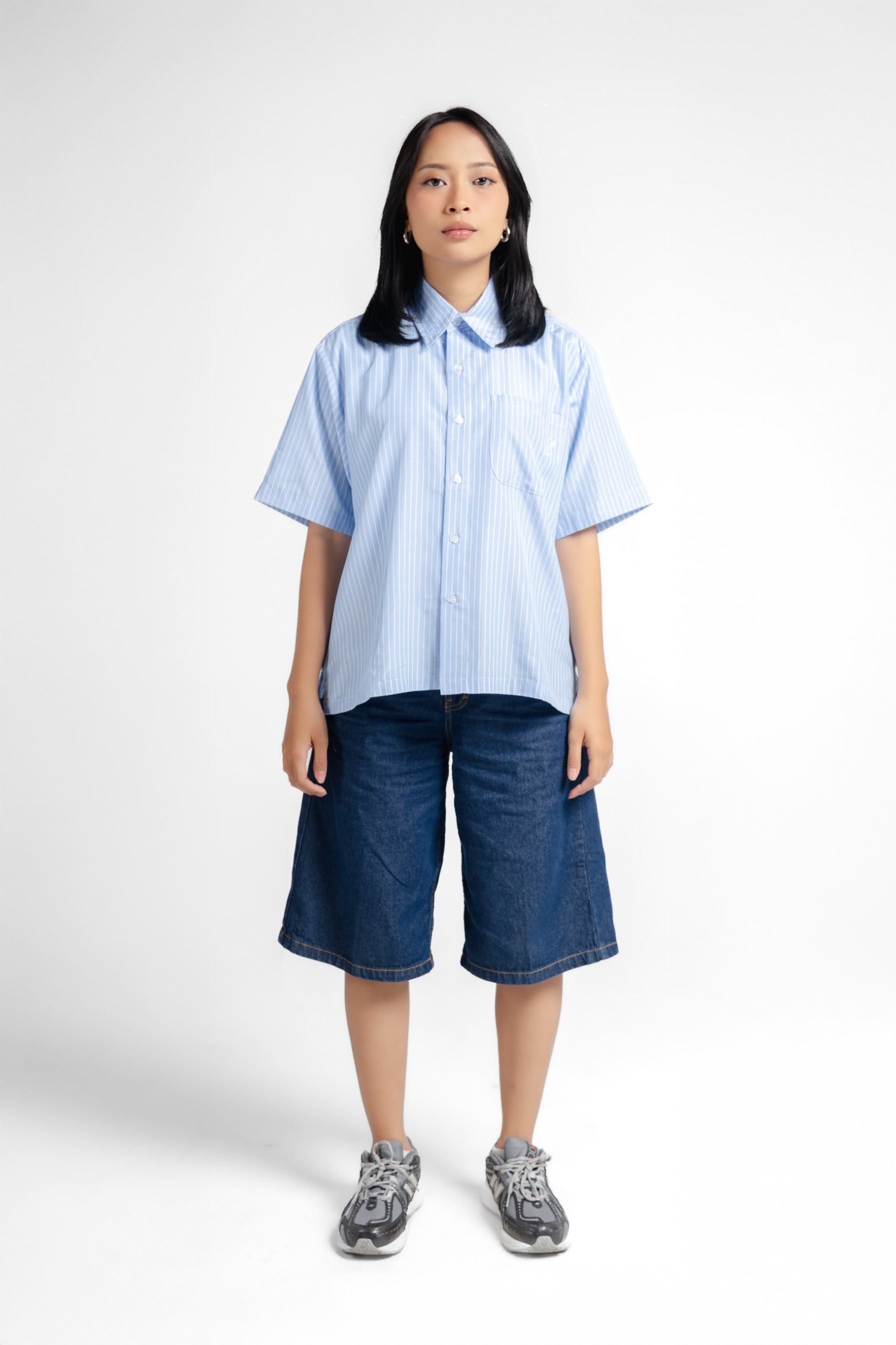 RWYA - Mentally Unstable Boxy Striped Shirt v2