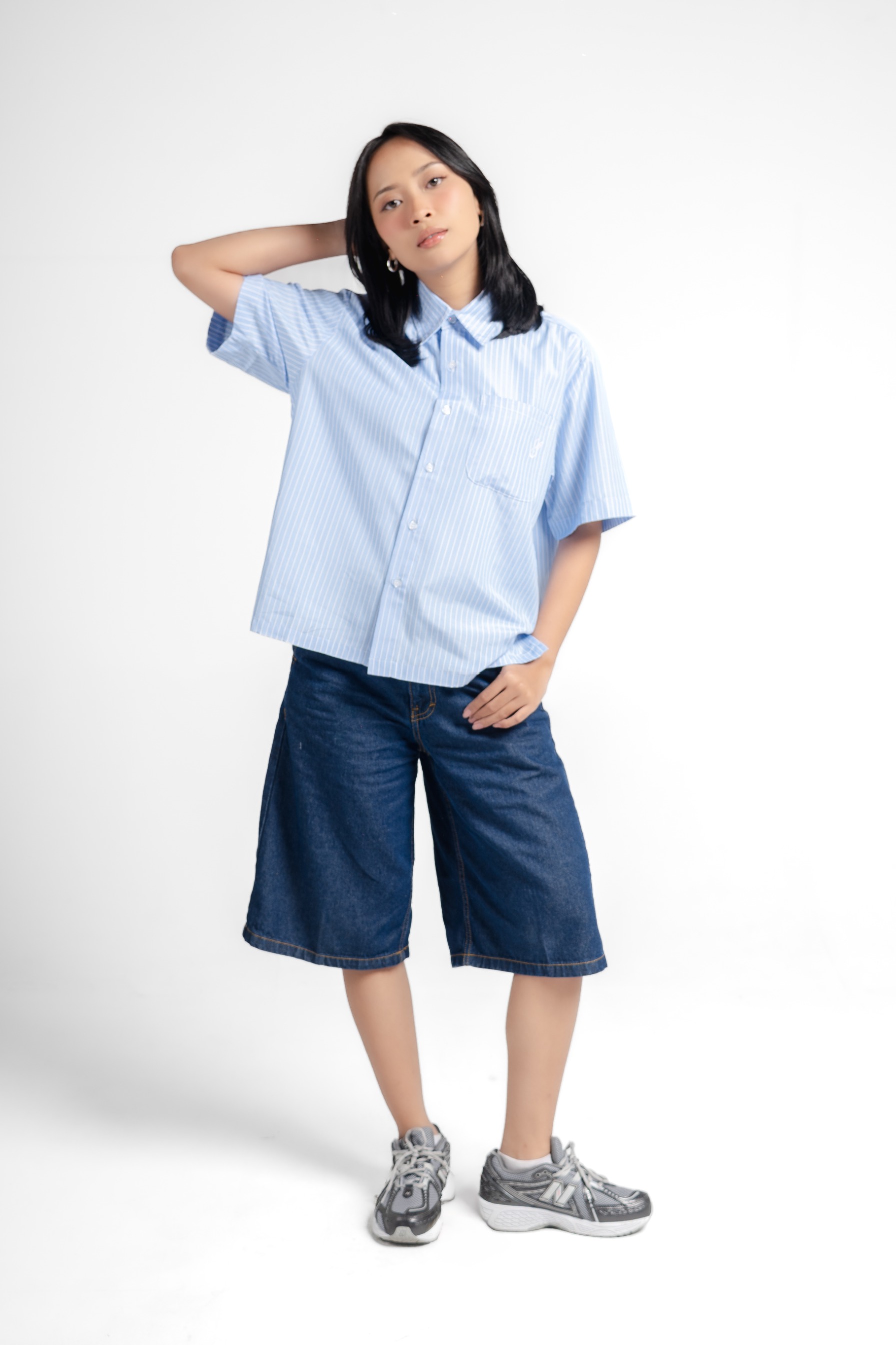 RWYA - Mentally Unstable Boxy Striped Shirt v2