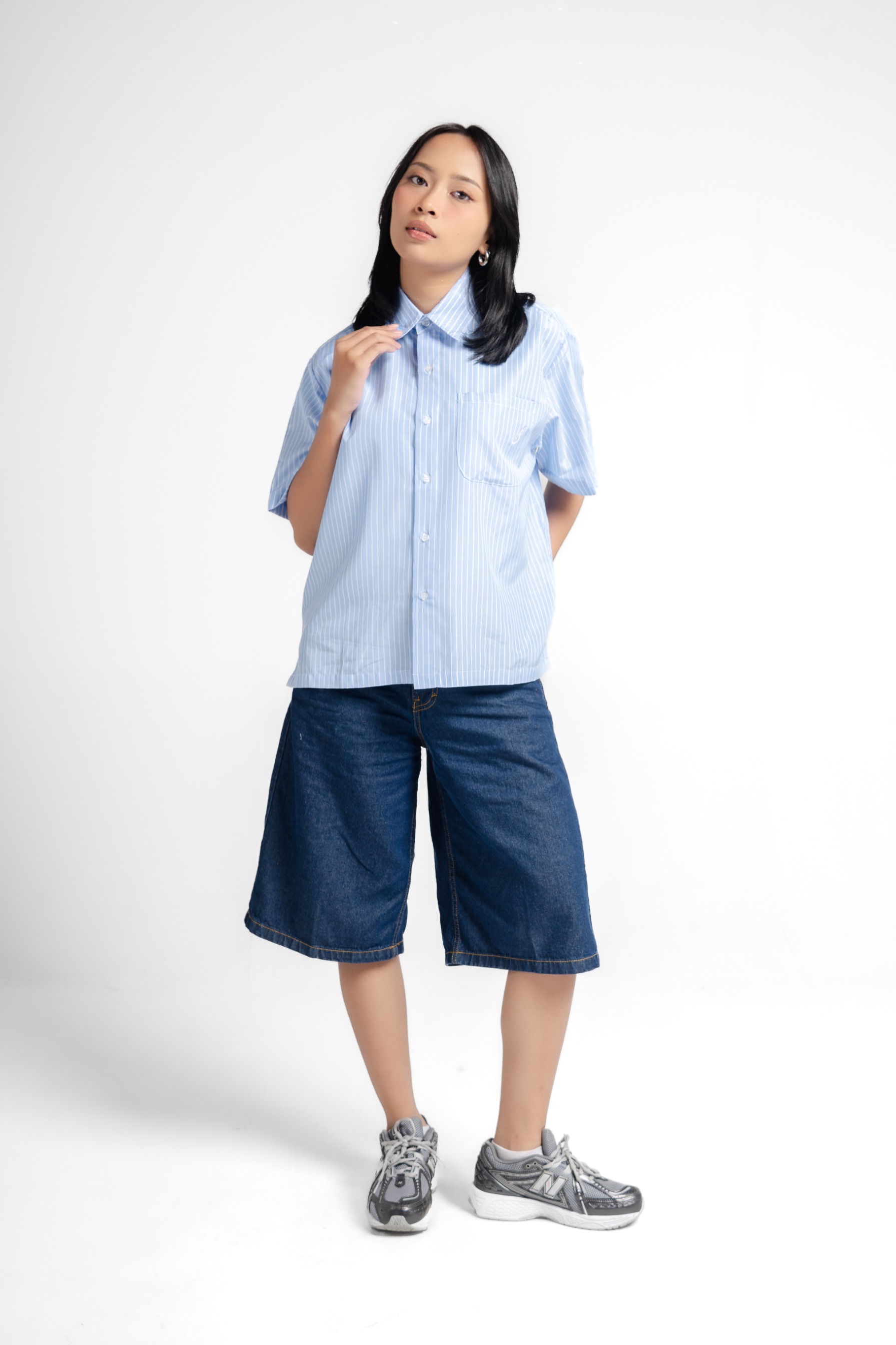 RWYA - Mentally Unstable Boxy Striped Shirt v2