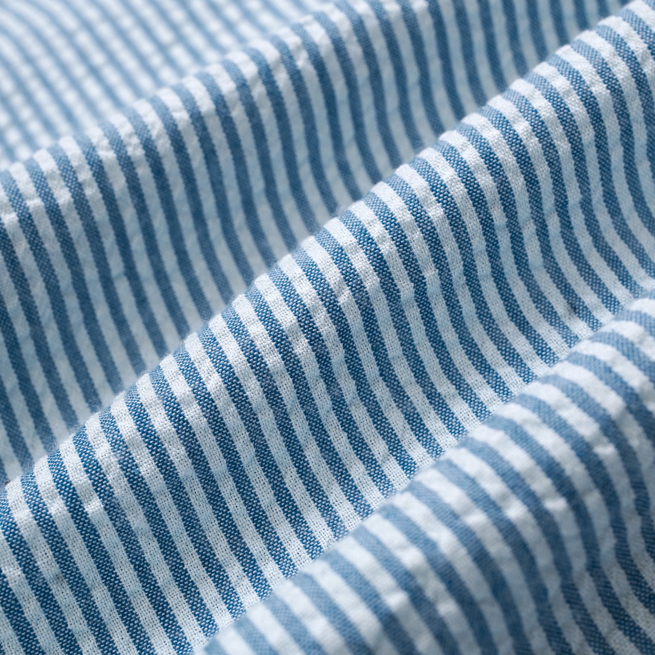 Avenue Stripe Oversized Seersucker Shirt