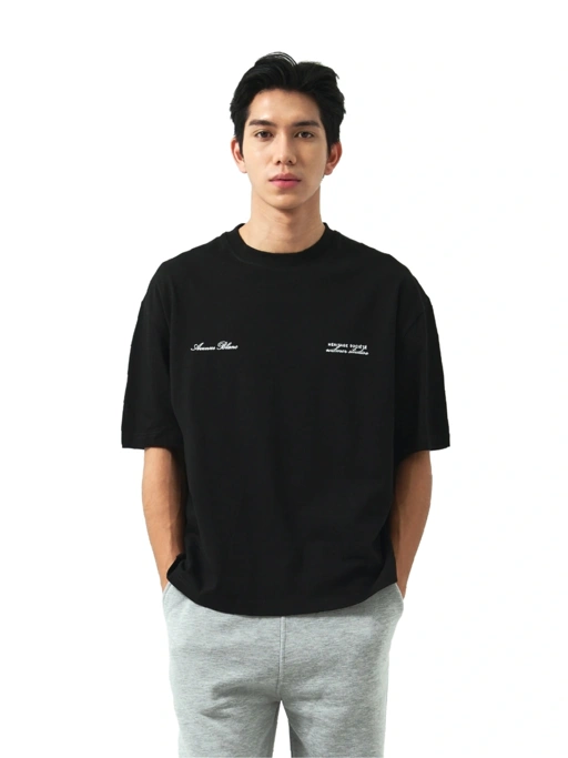 Image of Wilmerstudios Kaos Graphic Design Boxy Tee