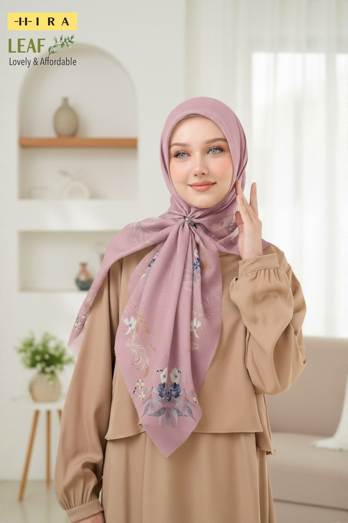 LEAF Mirea Scarf - Mauve
