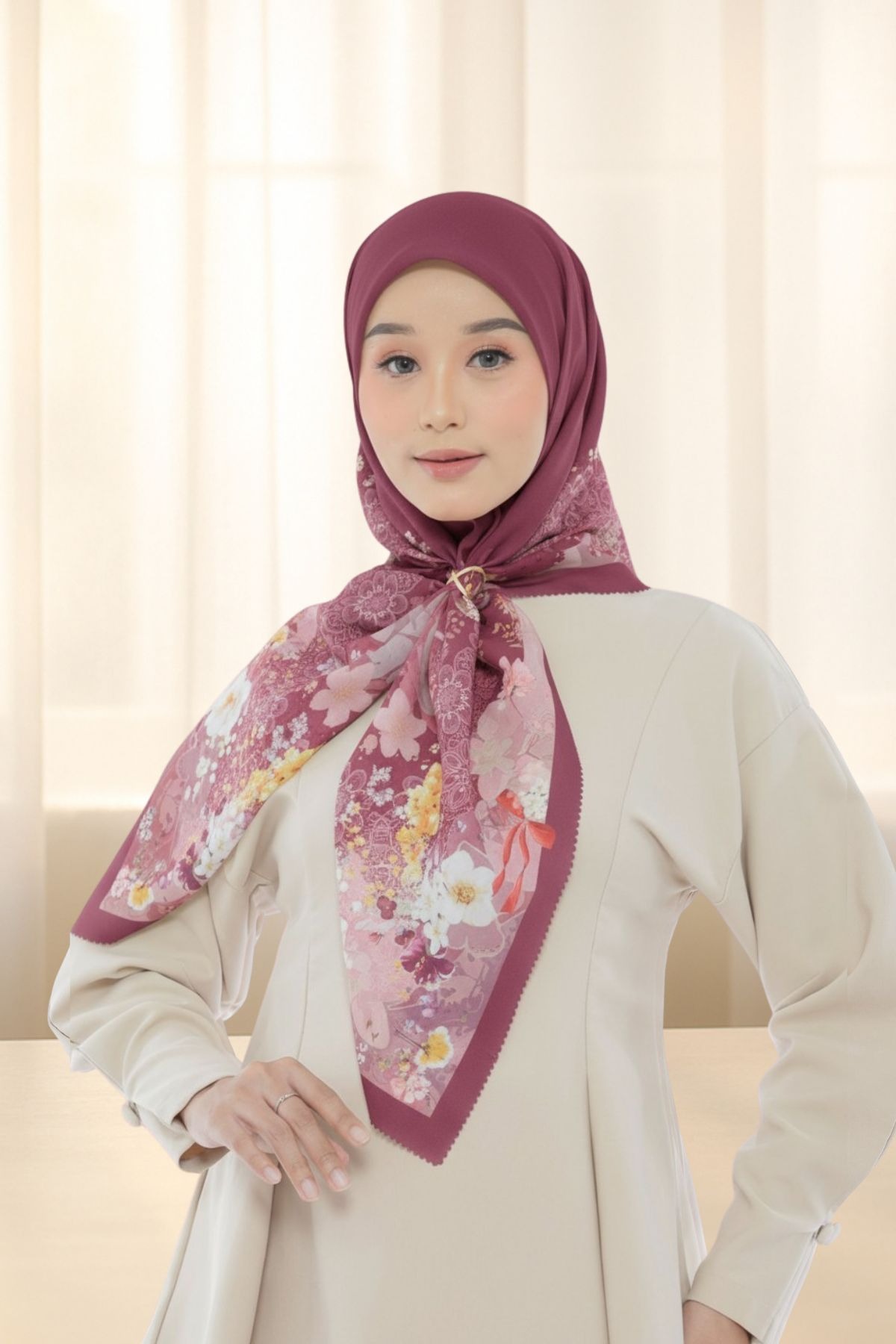LEAF Rahma Scarf - Maroon 