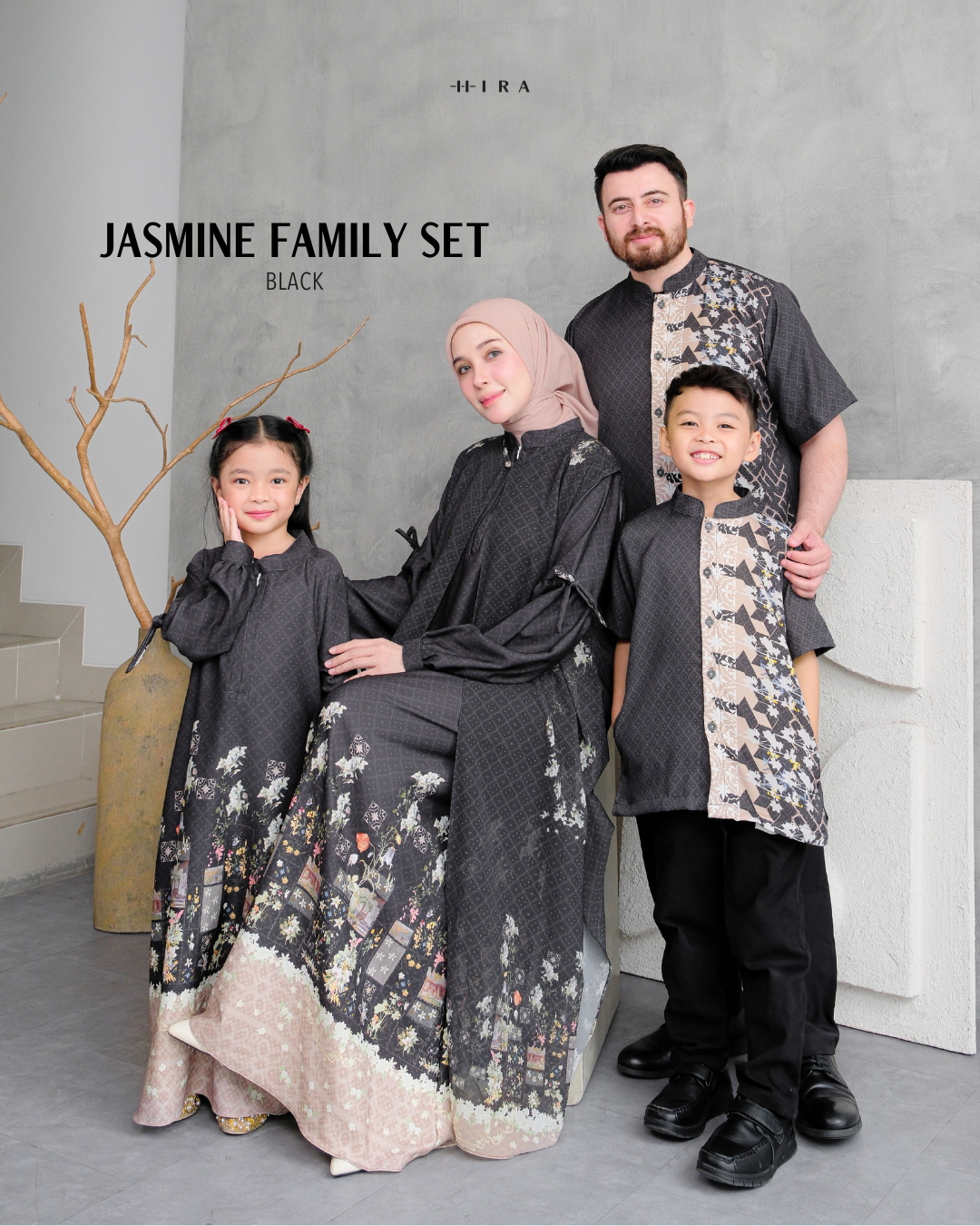 Jasmine Family Set - Black