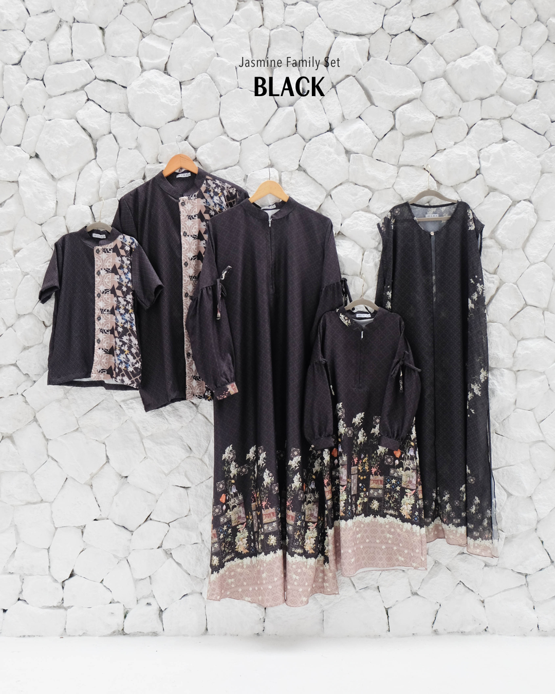 Jasmine Family Set - Black