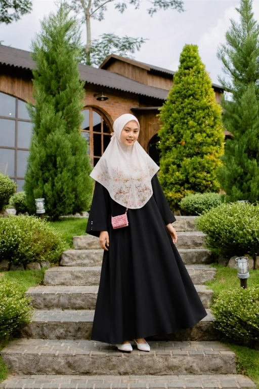 HIRA - Abaya Madina Dress Polos Modest Edition | Kondangan Seragaman | Gamis Pakaian Muslim