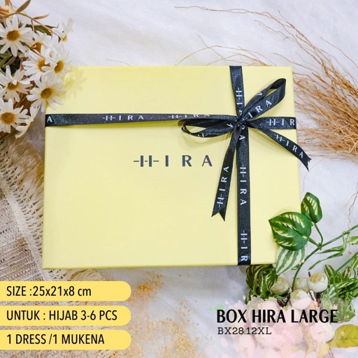 Image of HIRA - Packing Box Exclusive Hampers Parcel Kotak Kado untuk Hijab Dress | Gift Box | Rustic Box Bingkisan