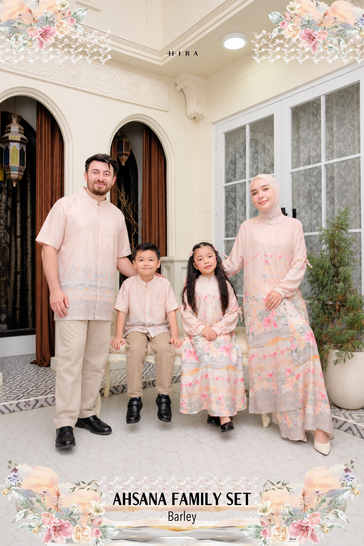 AHSANA Family Set — Barley | HIRA Raya 2027