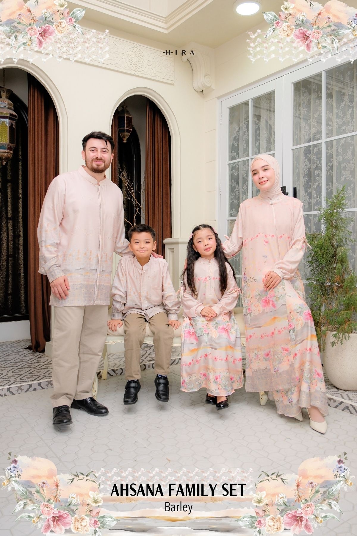 AHSANA Family Set — Barley | HIRA Raya 2027