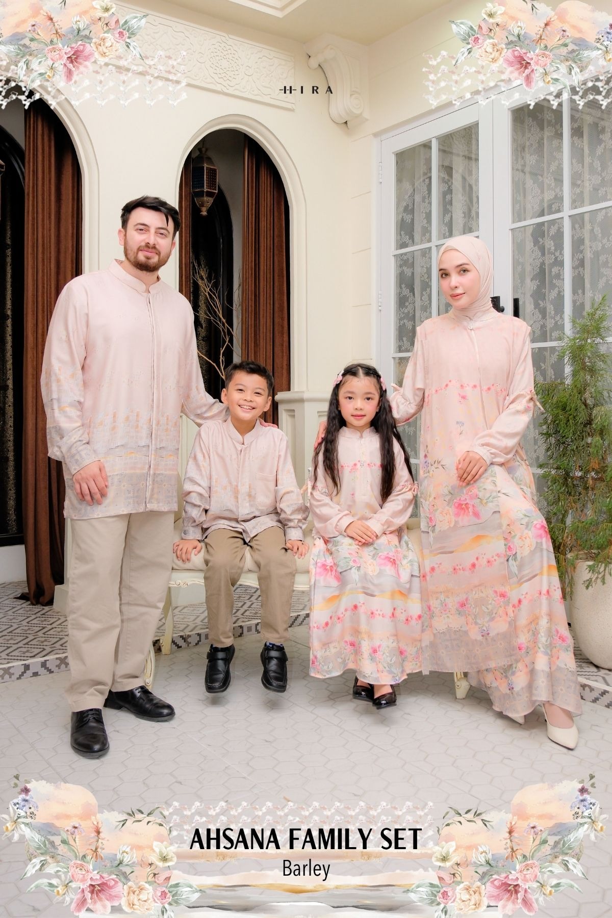 AHSANA Family Set — Barley | HIRA Raya 2027