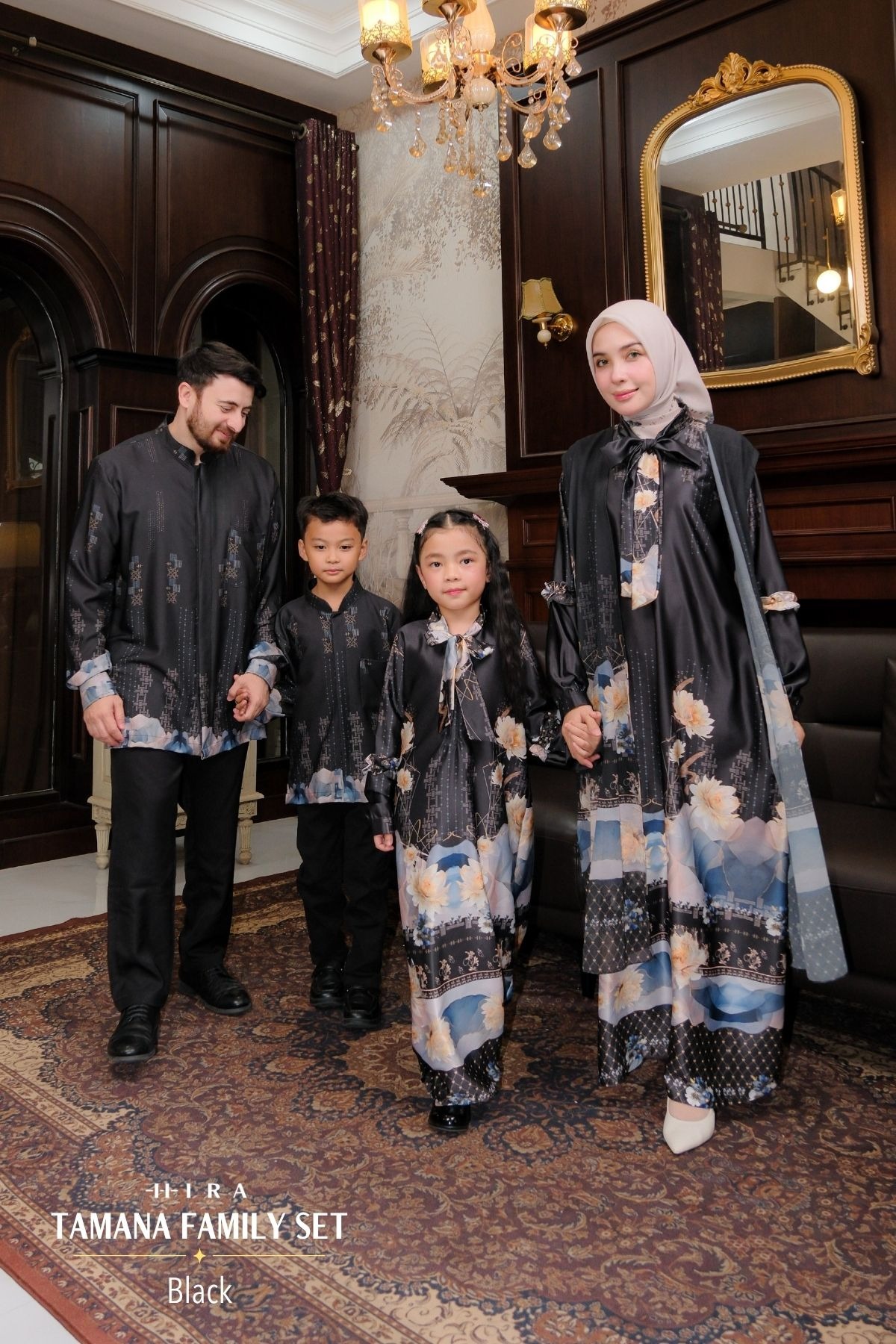 TAMANA Family Set -- Black | HIRA Raya 2027