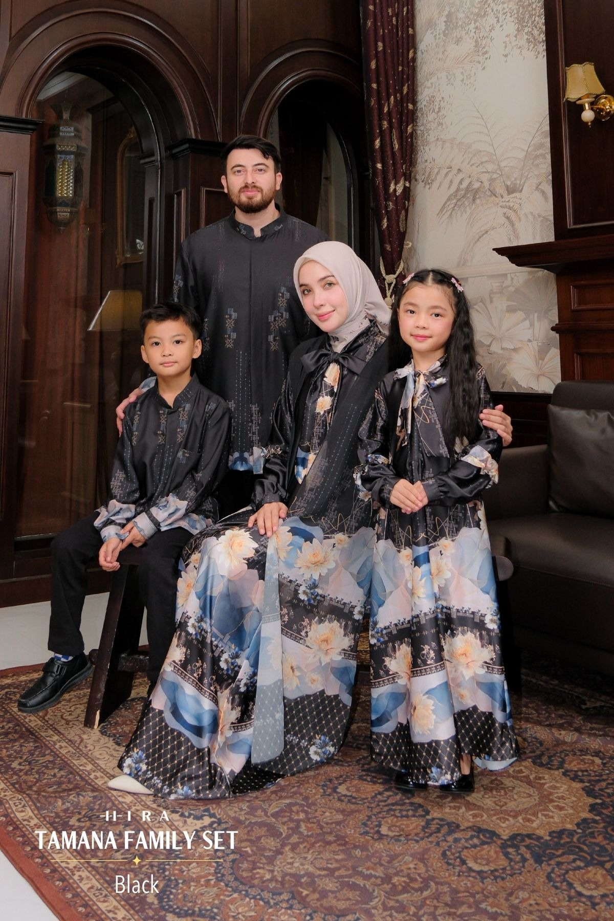 TAMANA Family Set -- Black | HIRA Raya 2027