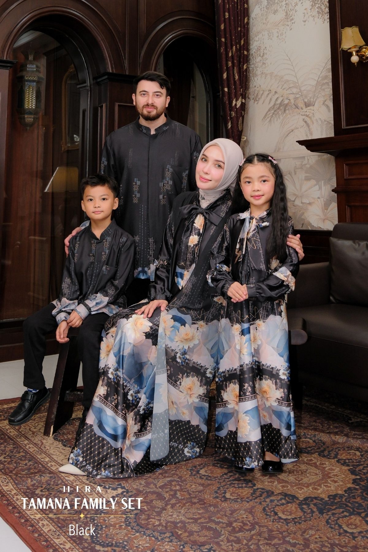 TAMANA Family Set -- Black | HIRA Raya 2027