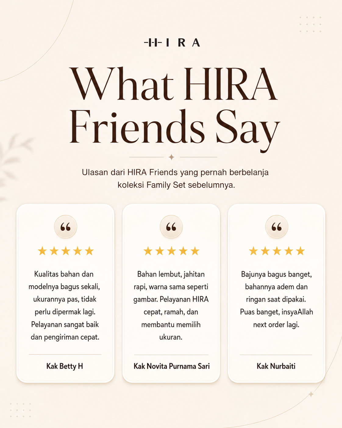ASHA Family Set — Sky | HIRA Raya 2027